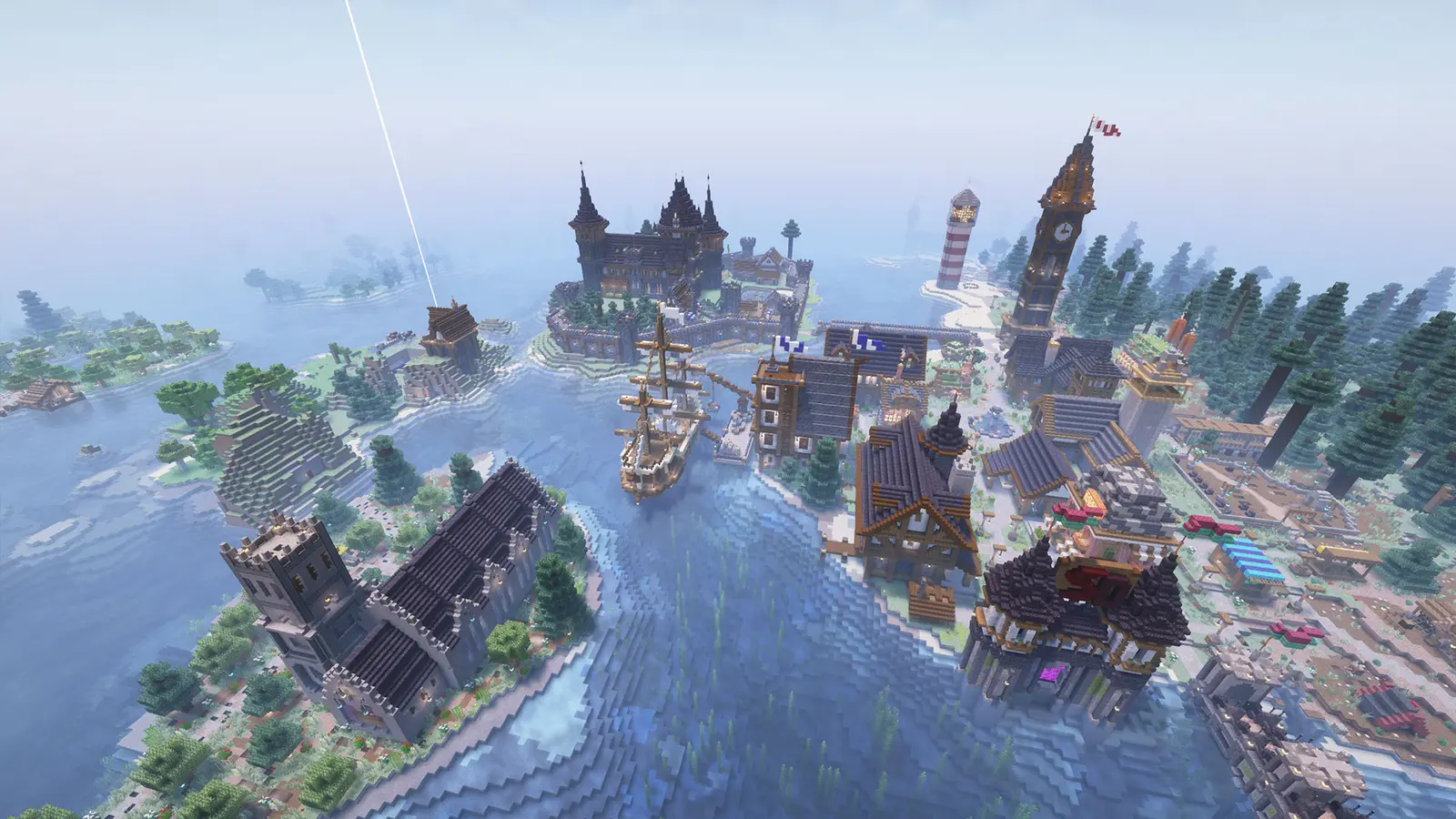 A Terra Nova settlement built by players